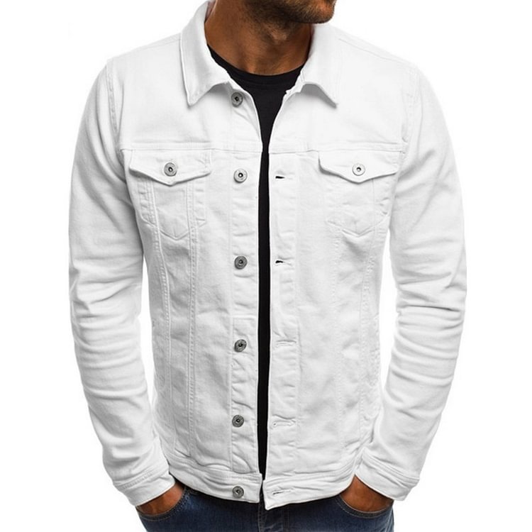 BrosWear Buttoned Solid Casual Jacket