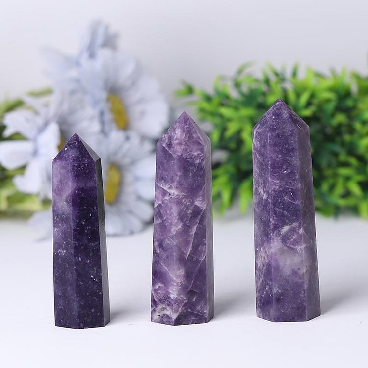 High Quality Purple Lepidoite Towers Points Bulk For Decoration Crystal wholesale suppliers