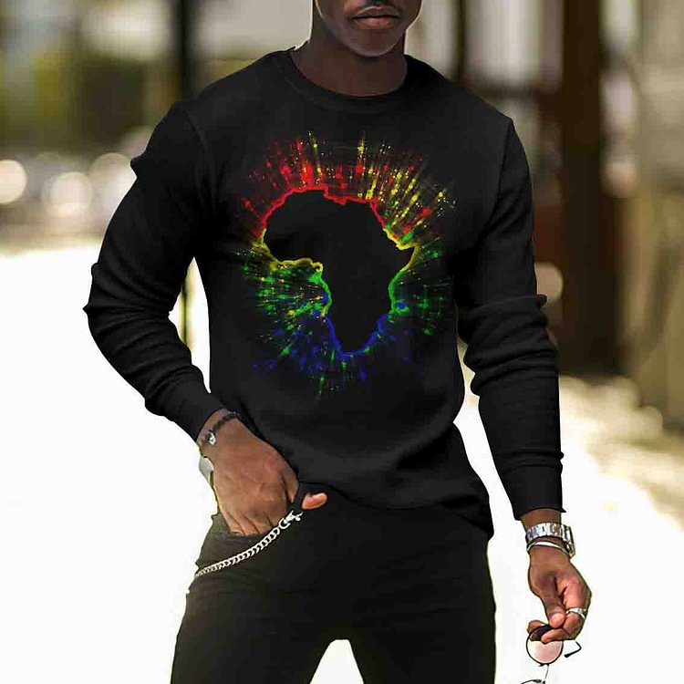 BrosWear Trend Fashion Black and Proud Long Sleeve T-Shirt
