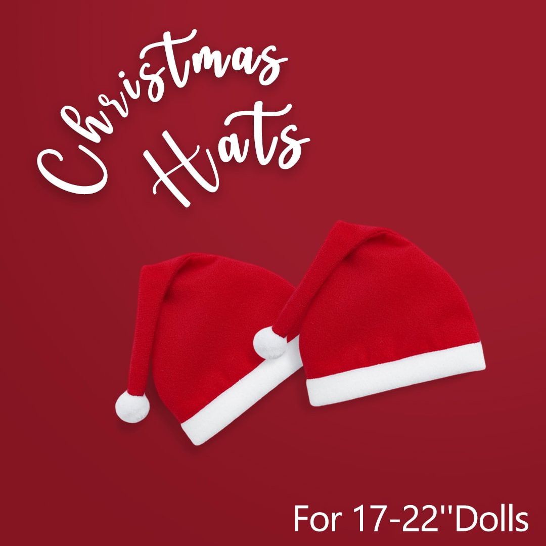  Christmas Hats for 17-22'' Dolls - Reborndollsshop.com-
