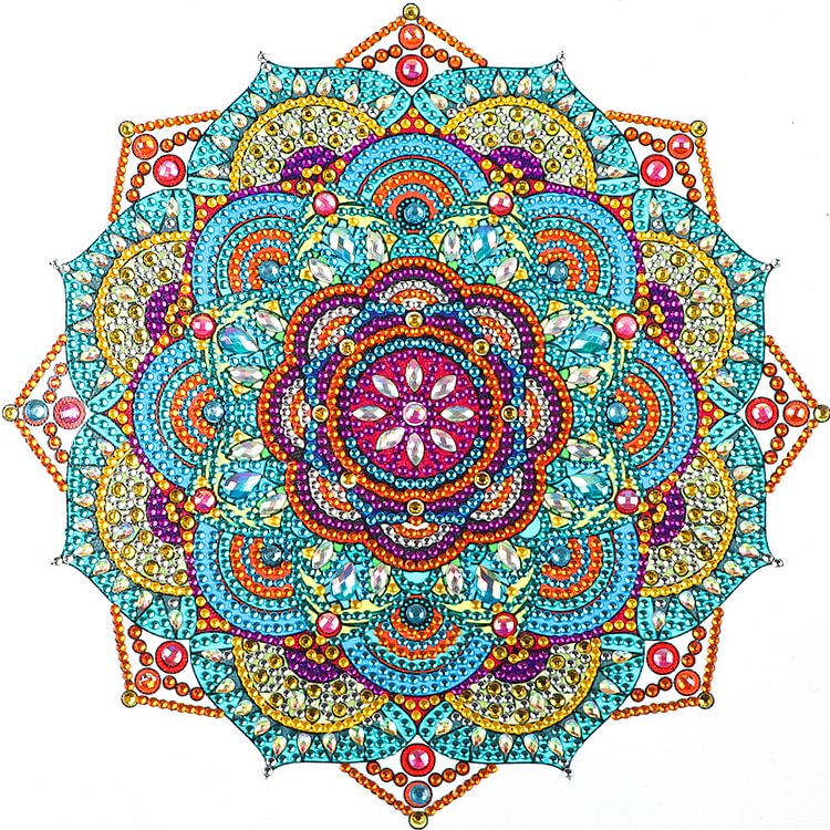 Mandala - Special Shaped Diamond Painting - 30*30CM