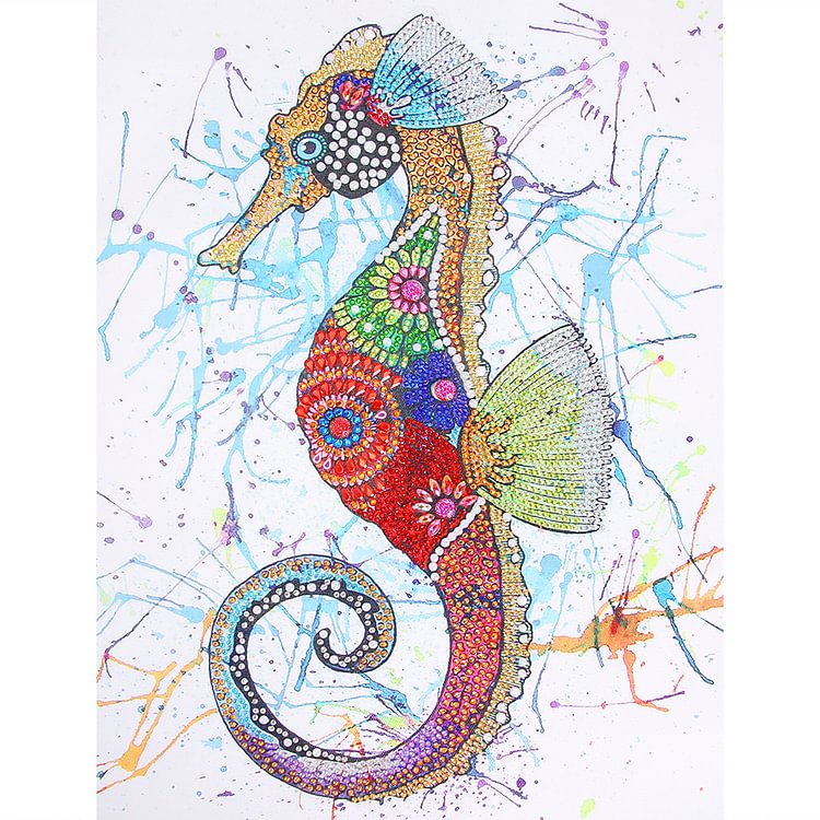 Hippocampus - Special Shaped Diamond Painting - 35*45CM