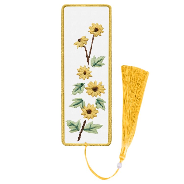 Chrysanthemum - Bookmark Embroidery - Cross Stitch