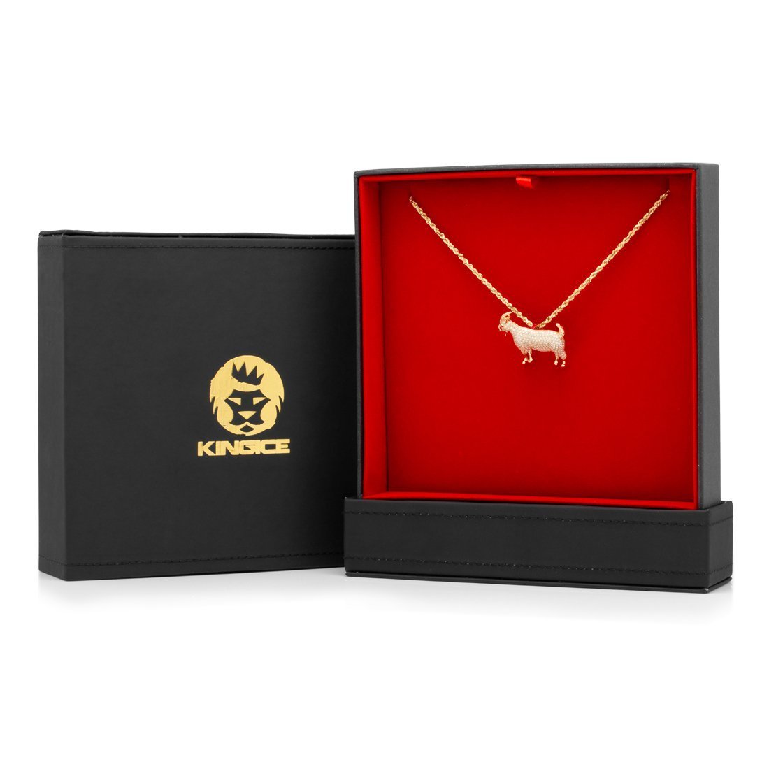 Notorious B.I.G. x King Ice - 14K Solid Gold Diamond G.O.A.T. Necklace