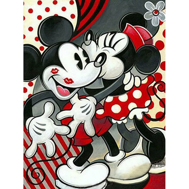 Mickey And Minnie 50*60CM(Canvas) Full Round Drill Diamond Painting gbfke