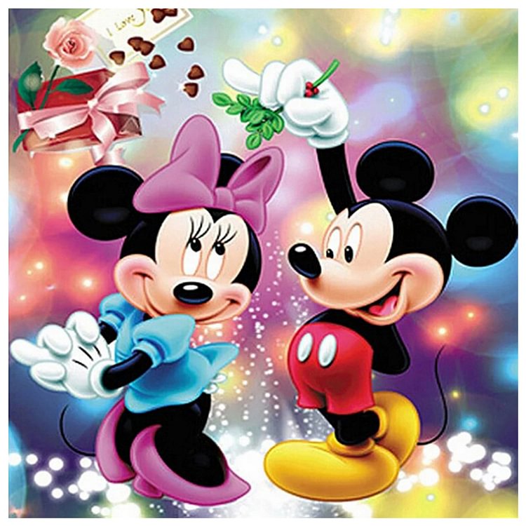 (Multi Size DIY Kits) Cartoon Mouse - Diamond Painting/Paint by Numbers/Cross Stitch