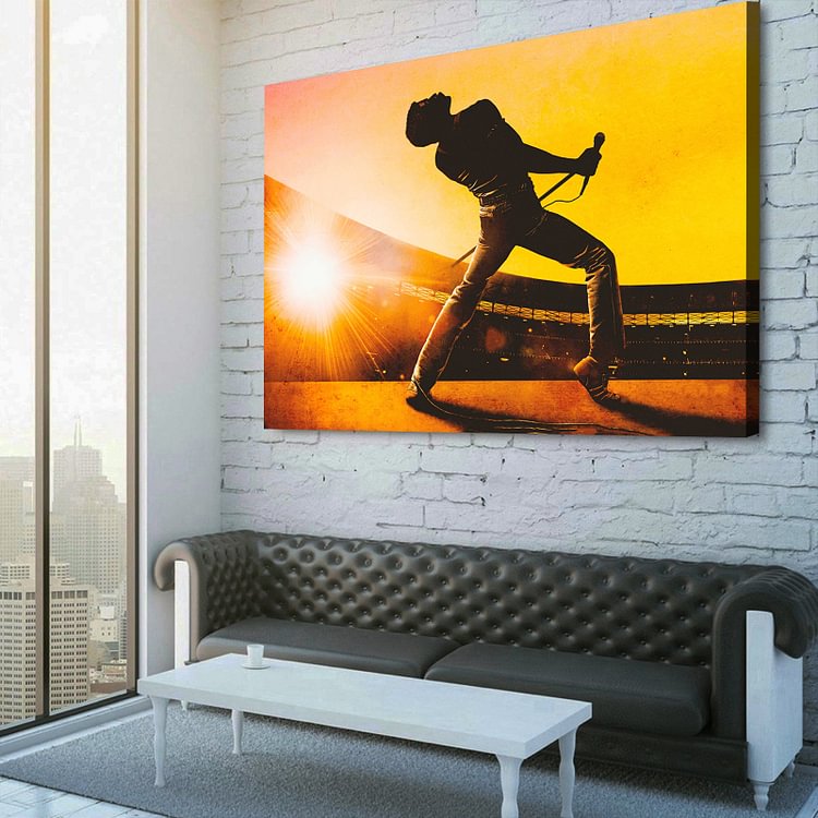 Freddie Mercury - Bohemian Rhapsody Poster Canvas Wall Art