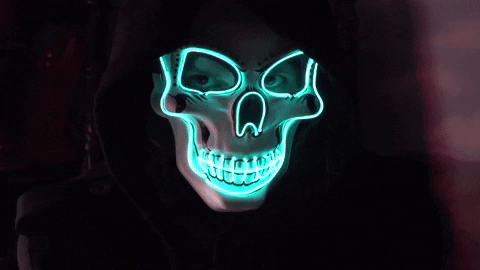 Halloween LED Skull Mask | Skull mask, Mask, Skull