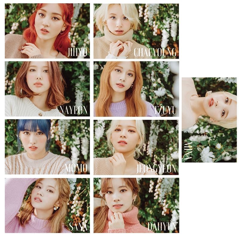 TWICE 18 sheets Card Stickers