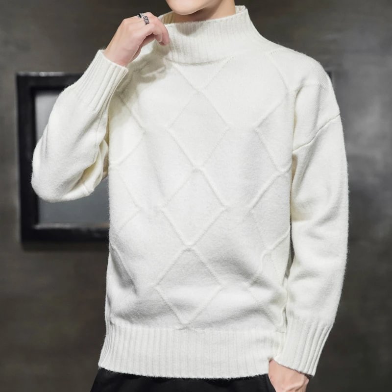 Half-neck Trend Sweater Men's Sweater-Corachic