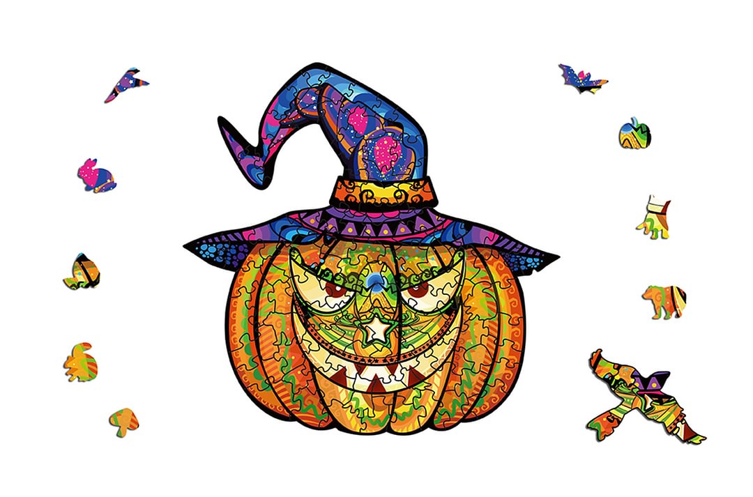 Jeffpuzzle™-JEFFPUZZLE™ Halloween pumpkin Jigsaw Puzzle