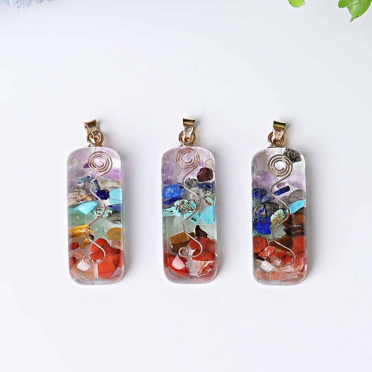 1.8" Chakra Resin Crystal Pendant Crystal wholesale suppliers