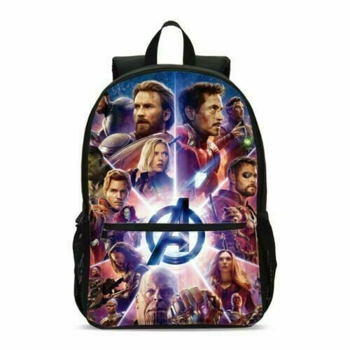 Mayoulove Avengers Endgame School Backpack 4PCS Shoulder Bag Lunch Bag Pen Bag-Mayoulove