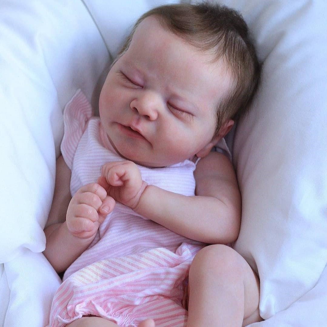  20 " Cute Lifelike Handmade Sleeping Reborn Baby Girl Sibyl - Reborndollsshop.com-Reborndollsshop®