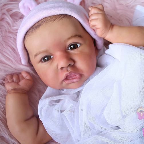 Hispanic- 20'' Handmade Sean Black Reborn Baby Doll Girl 2022, Hand-painted, Reborn Collectible Baby -Creativegiftss® - [product_tag]