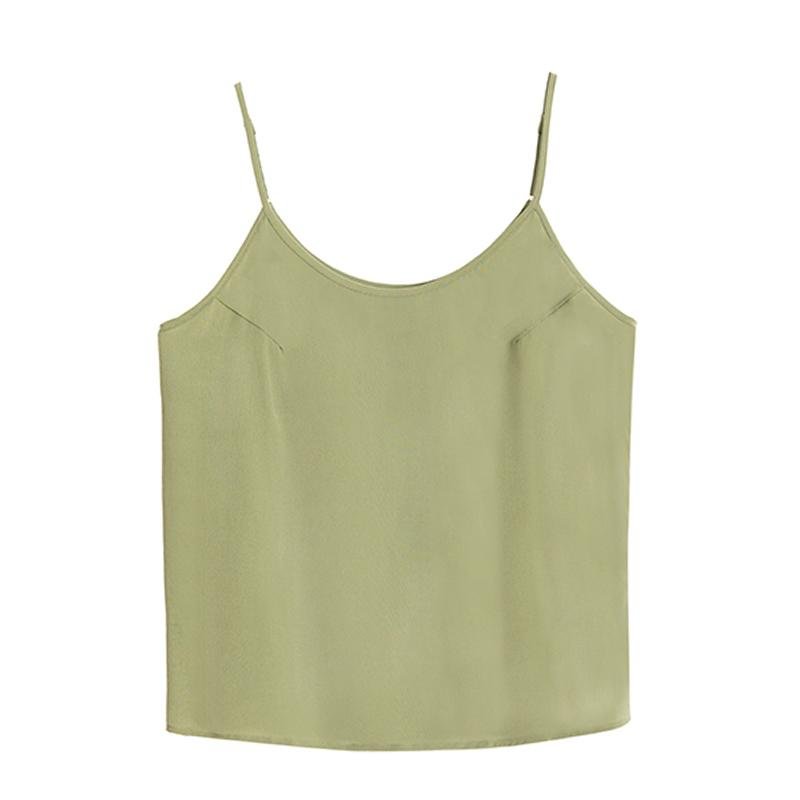 Round Neck Basic Silk Camisole Multi Color Selected-Luxury Silk Life