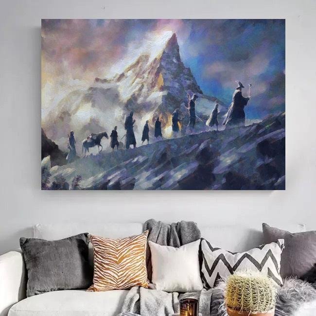 Lord of the Rings Fellowship of the Ring Canvas Wall Art