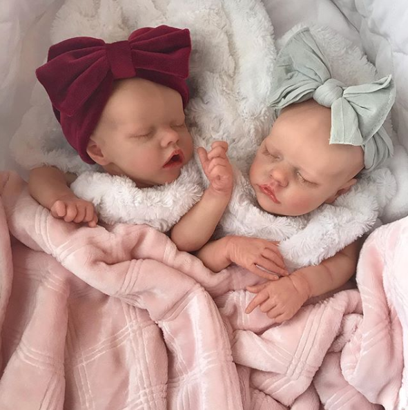  17" Sweet Sleeping Dreams Reborn Twins Sister Elsie and Frances Truly Baby  Girl, Birthday Gift - Reborndollsshop.com-Reborndollsshop®