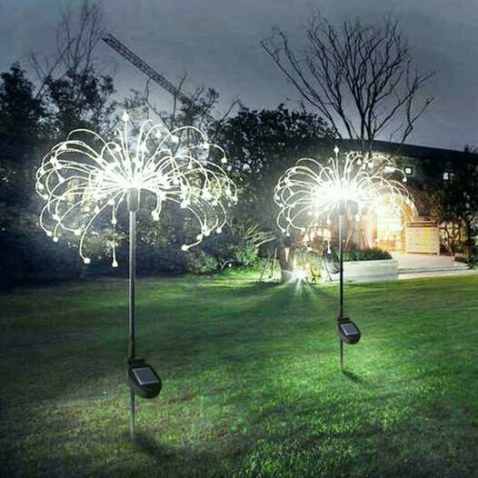 Waterproof Solar Garden Fireworks LED Lamp - Sean - Codlins