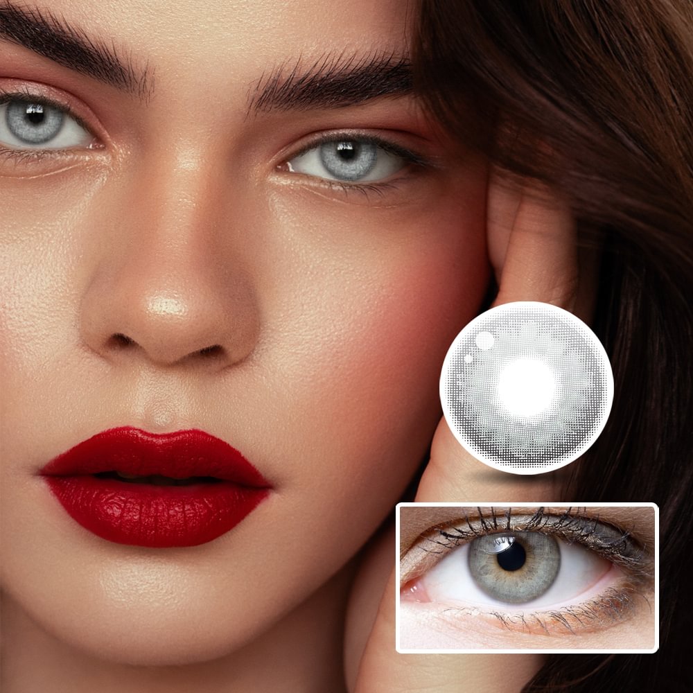 NEBULALENS Gem Fog Yearly Best Colored Contacts Grey Contacts Grey