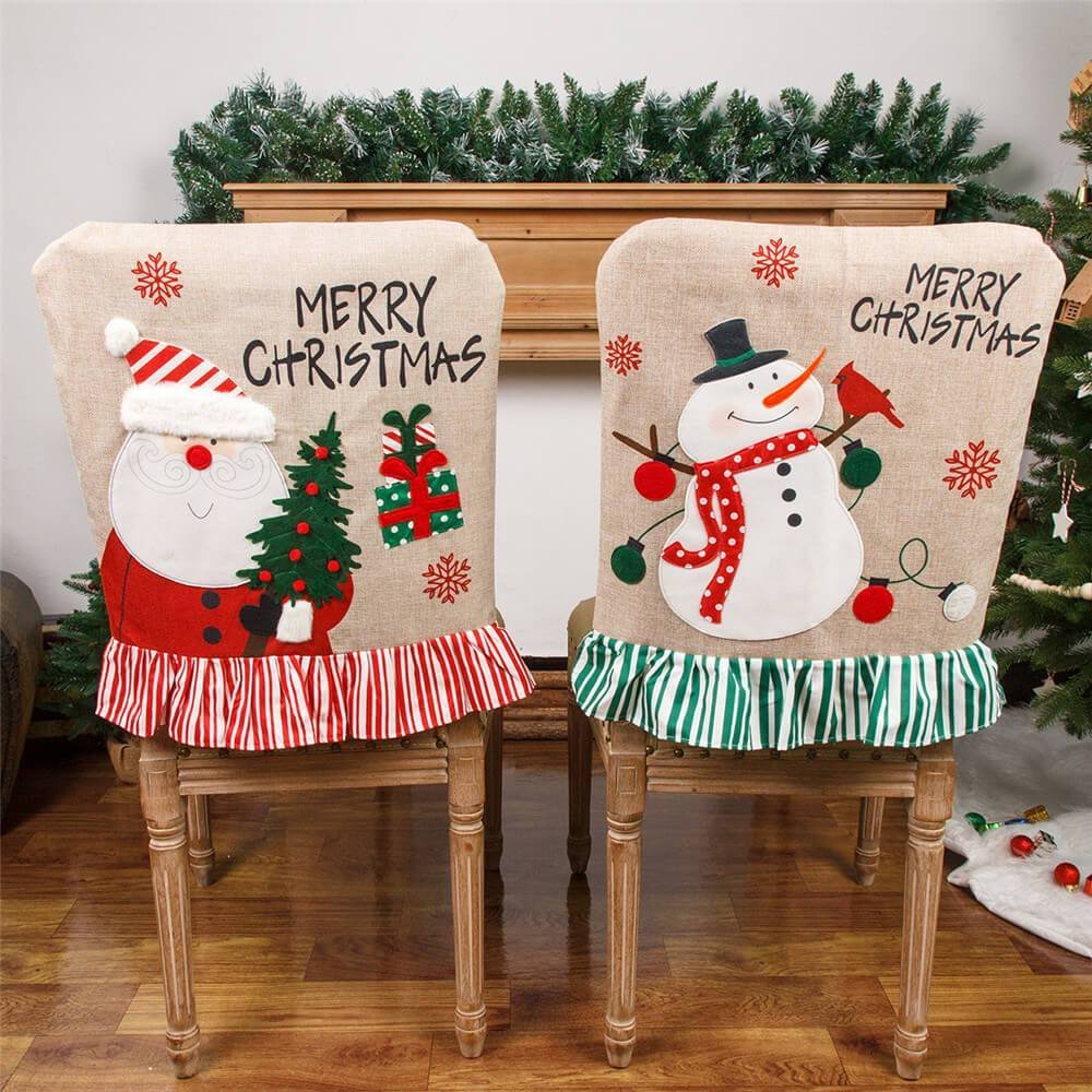Merry Christmas Chair Back Covers