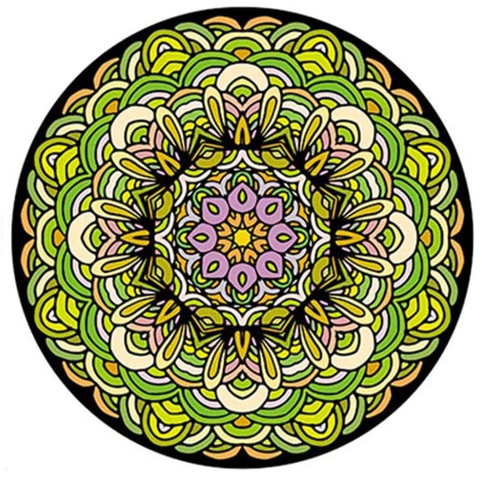 Green Mandala Round Puzzle - 1000 Pieces Jigsaw、、sdecorshop