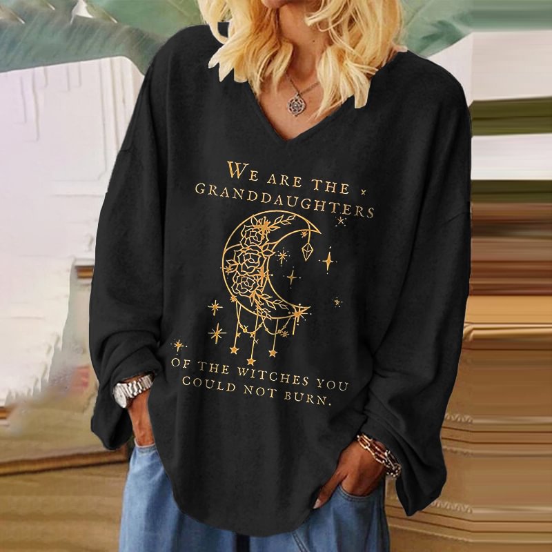 We Are The Granddaughters Of The Witches Printed T-shirt