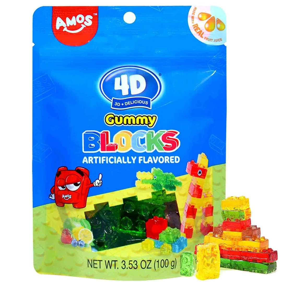 AMOS 4D Gummy Blocks (Pack of 24)