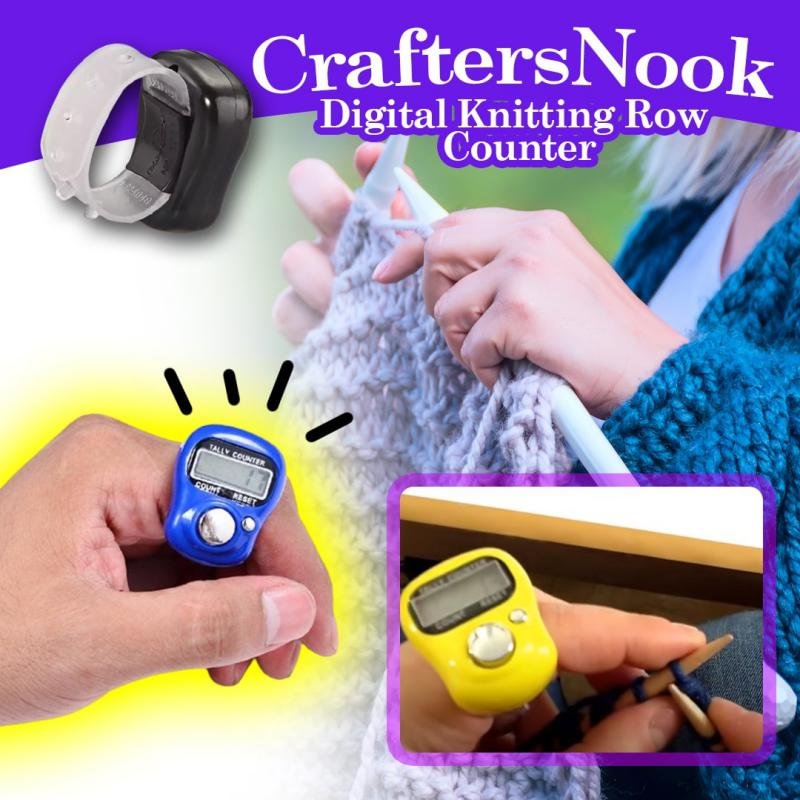 CraftersNook Digital Knitting Row Counter（Buy 2 Get 2 Free）