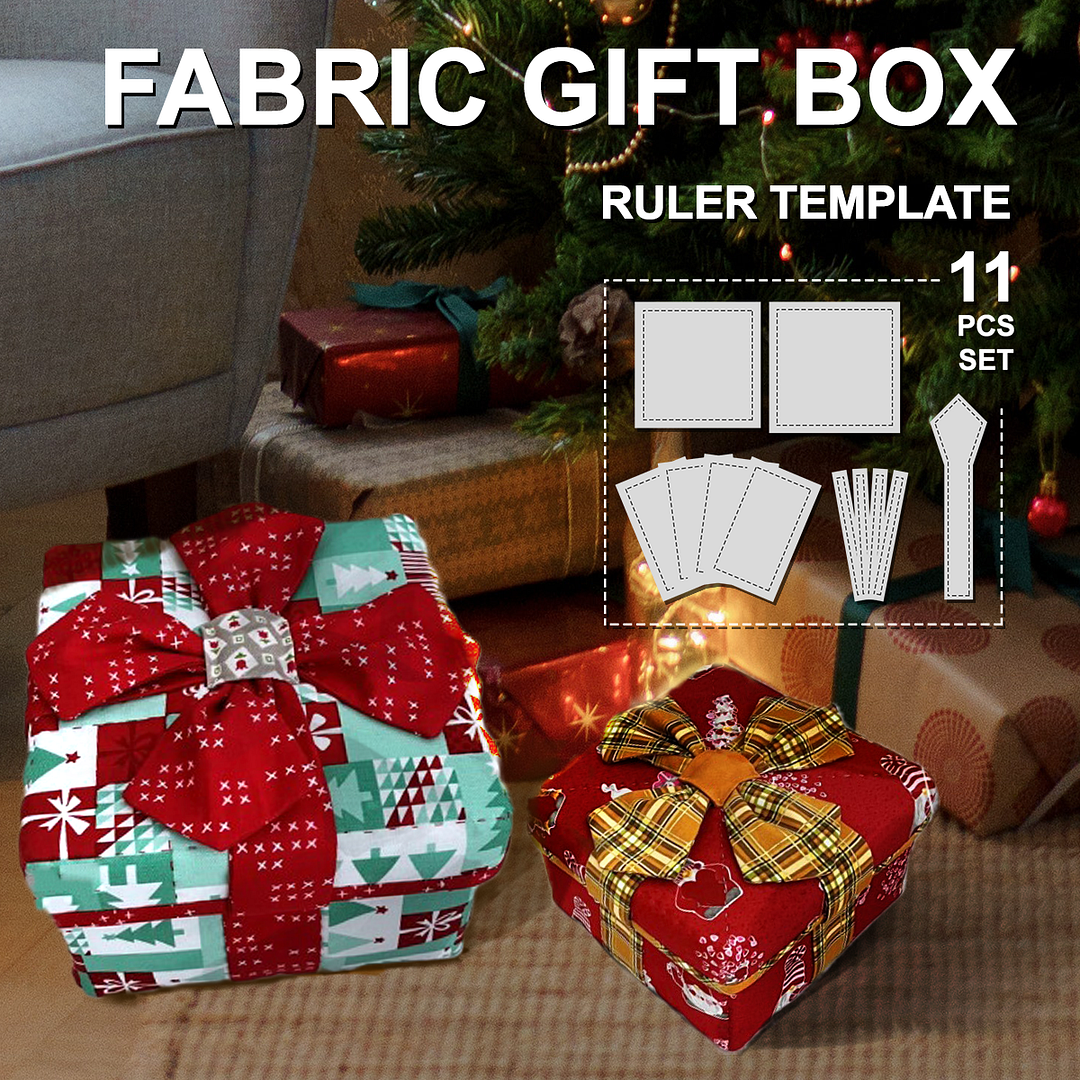 Fabric Gift Boxes Quilting Set (11 PCS) —With  Tutorial