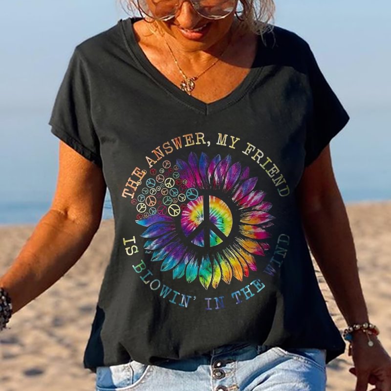 The Answer My Friend Is Blowin' In The Wind Graphic Tees