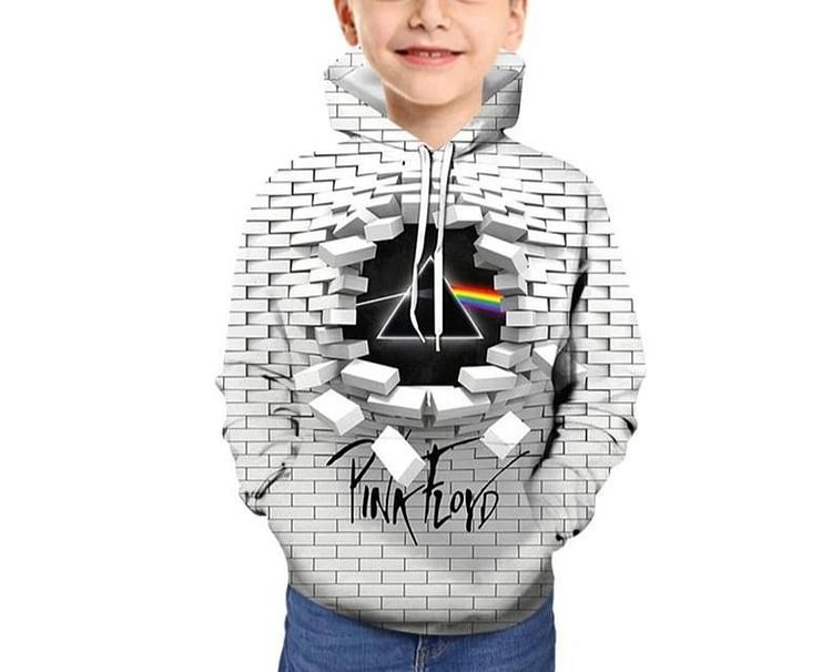 Kids Pink Floyd 3d Hoodie Unisex Sweatshirt-Mayoulove