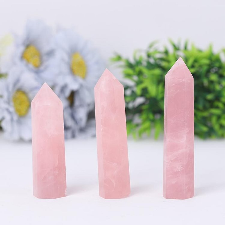 Natural Rose Quartz Towers Points Bulk Healing Crystal wholesale suppliers