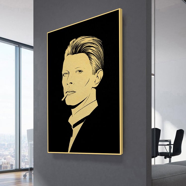 David Bowie Retro Poster Canvas Wall Art