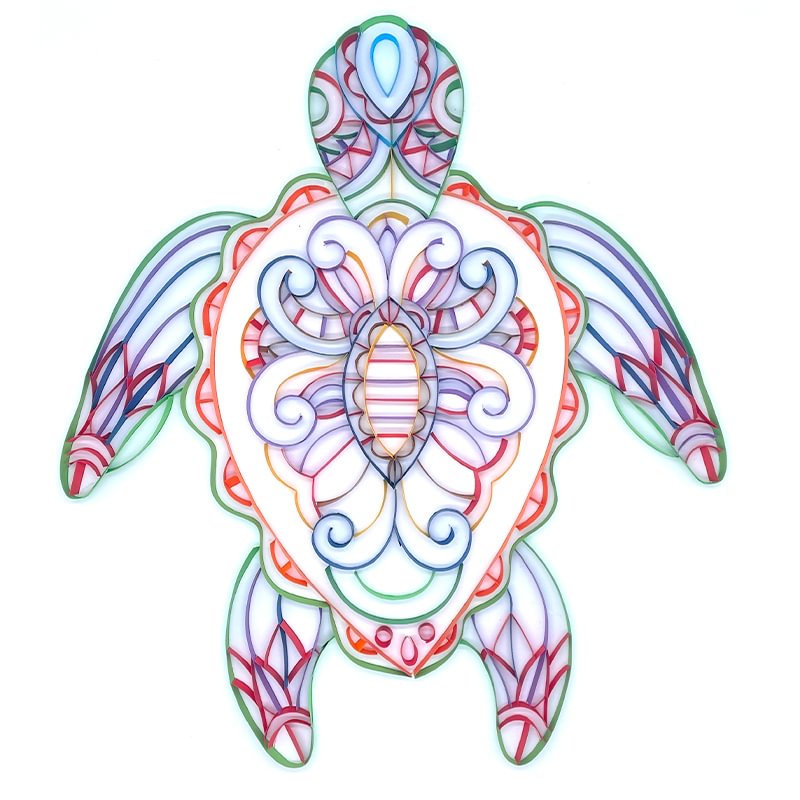 JEFFQUILLING™-JEFFQUILLING™ Paper Filigree painting Kit-sea turtles