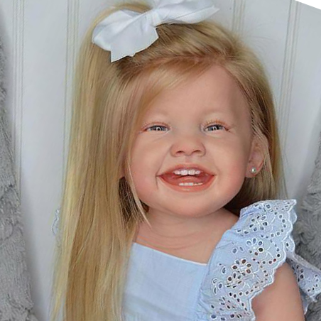 [NEW!] 20'' Caucasian Reborn Baby Girls Named Betsy Lifelike Toddler Doll Have Lovely Teeth With “Heartbeat” and Sound