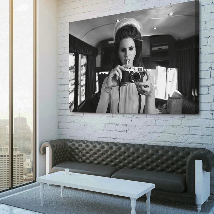 Lana Del Rey Smoking Canvas Wall Art V1