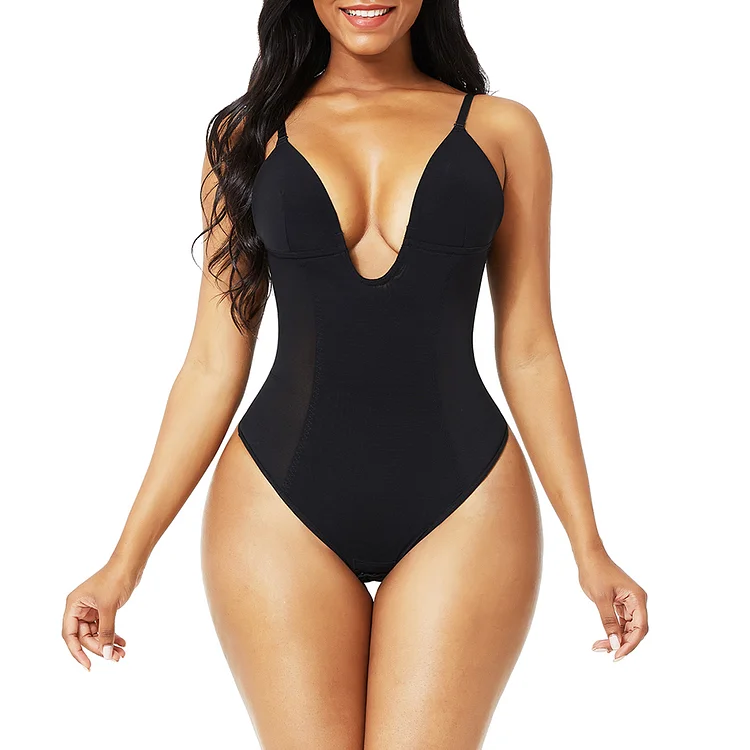 Wholesale Black Plus Size Low-Back Thong Body Shaper