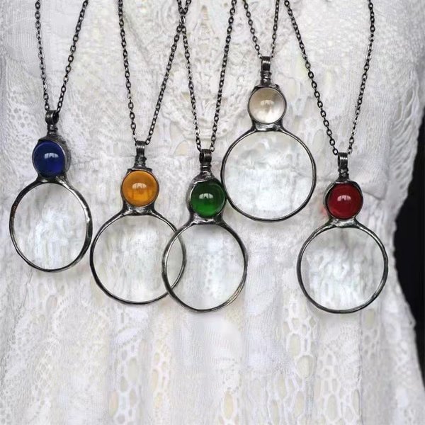 Magnifying Glass Necklace Gift - tree - Codlins