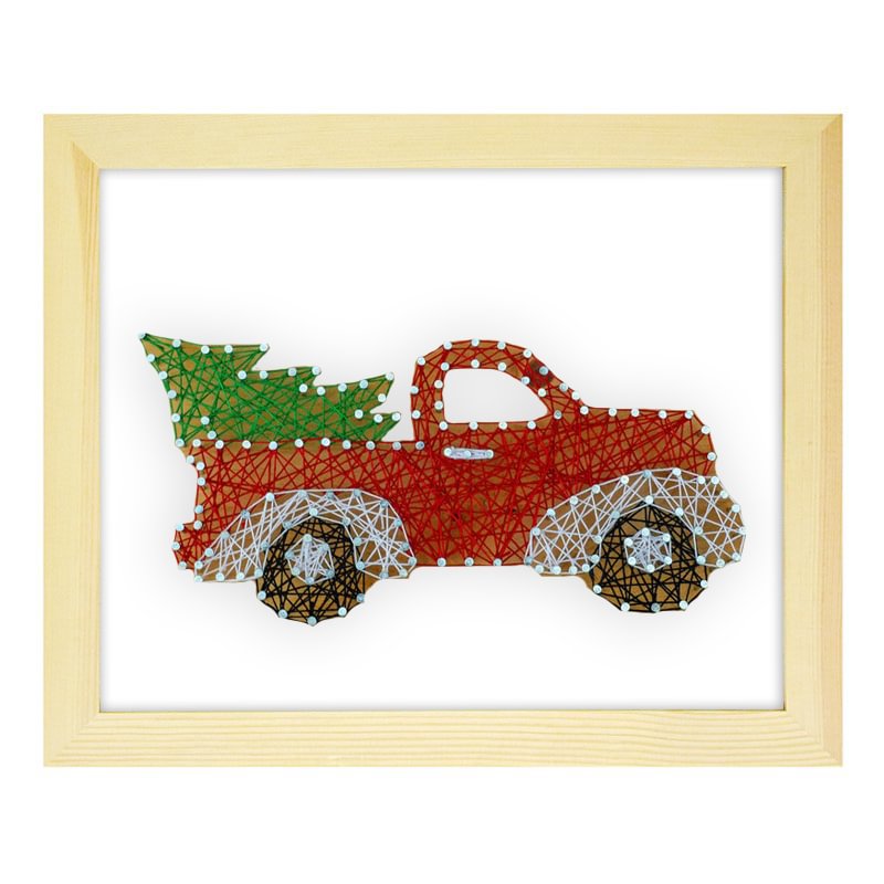 Christmas Truck String Art Kit-Ainnpuzzle