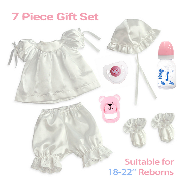  Reborn Baby Clothes Princess Suit for 18-22 Inches Dolls 7 Piece Set - Reborndollsshop.com-Reborndollsshop®
