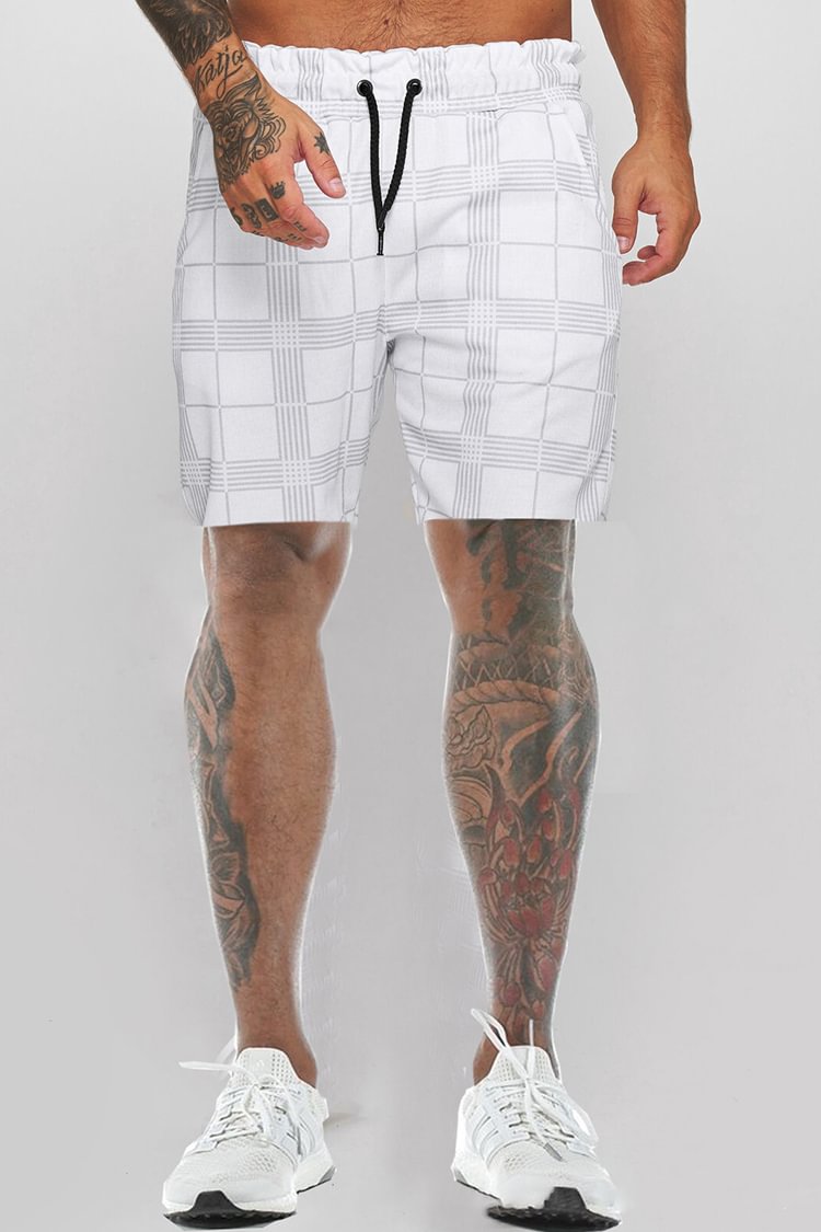 Tiboyz Men's Sports Multi-pocket Cropped Cargo Shorts