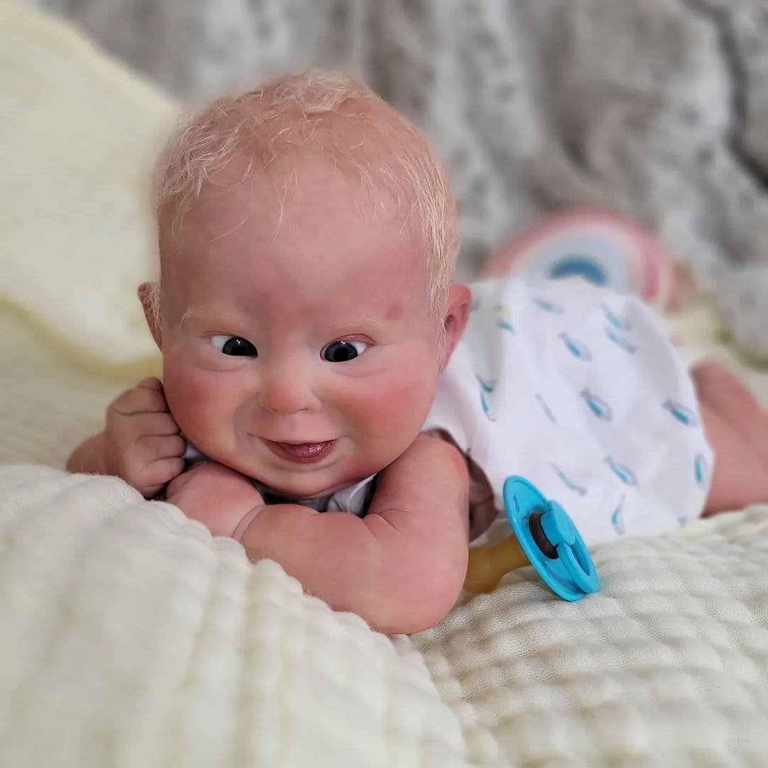 19'' Soft Vinyl Reborn Doll Hank Comes with Cute Accessories,Ready To Ship