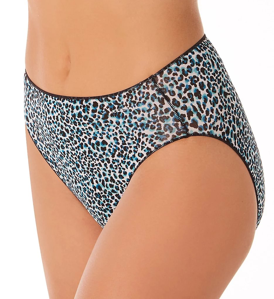 Blue leopard No Panty Line Promise Tactel Bikini Panty