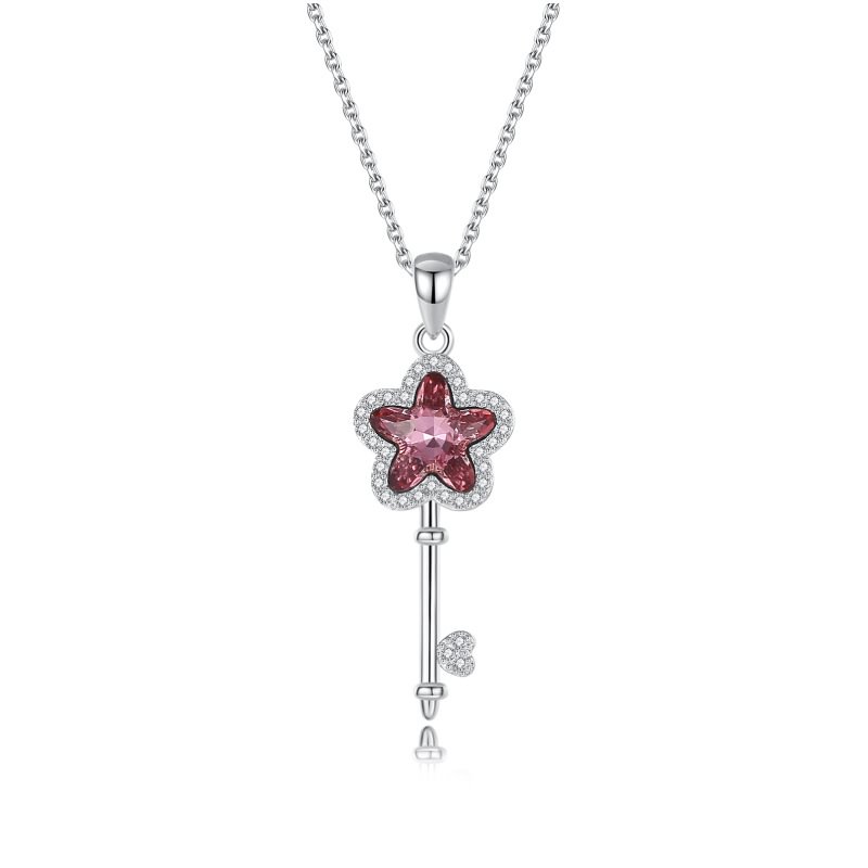 Magic Key Crystal Necklace1