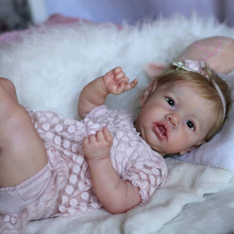  [Toys for Kids Special Offer] 20'' Real Life Handcrafted Reborn Toddler Baby Doll Girl Rivet Birthday Gift Set - Reborndollsshop.com®-Reborndollsshop®