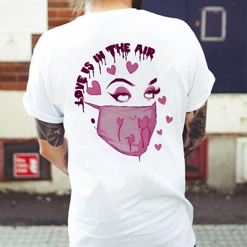 Love Is In The Air Printed Casual Men's T-shirt - Krazyskull