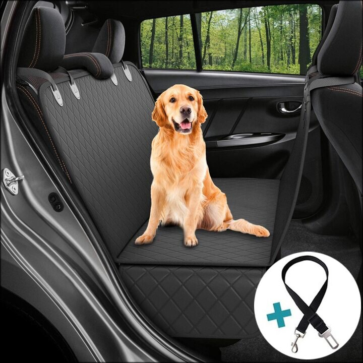 Dog Car Seat Cover Protector Waterproof for Protection Against Dirt and Pet Fur - vzzhome