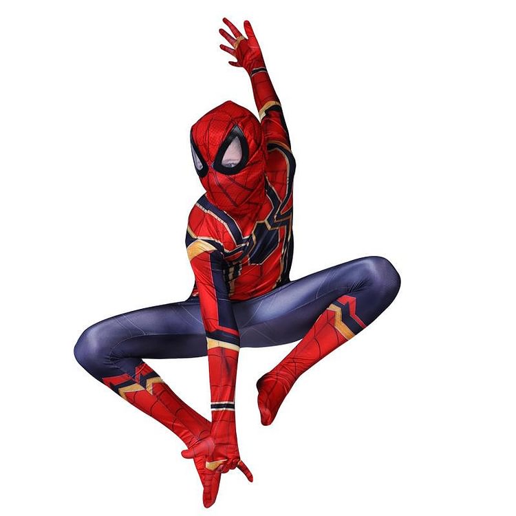 Mayoulove Boys Iron Spider Man Cosplay Costume-Mayoulove