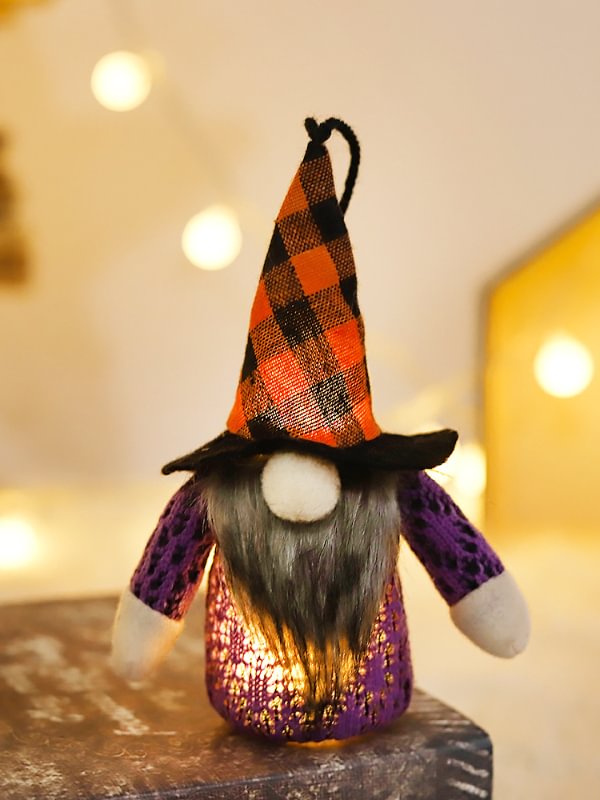 Halloween Plush Gnome Light Up Doll